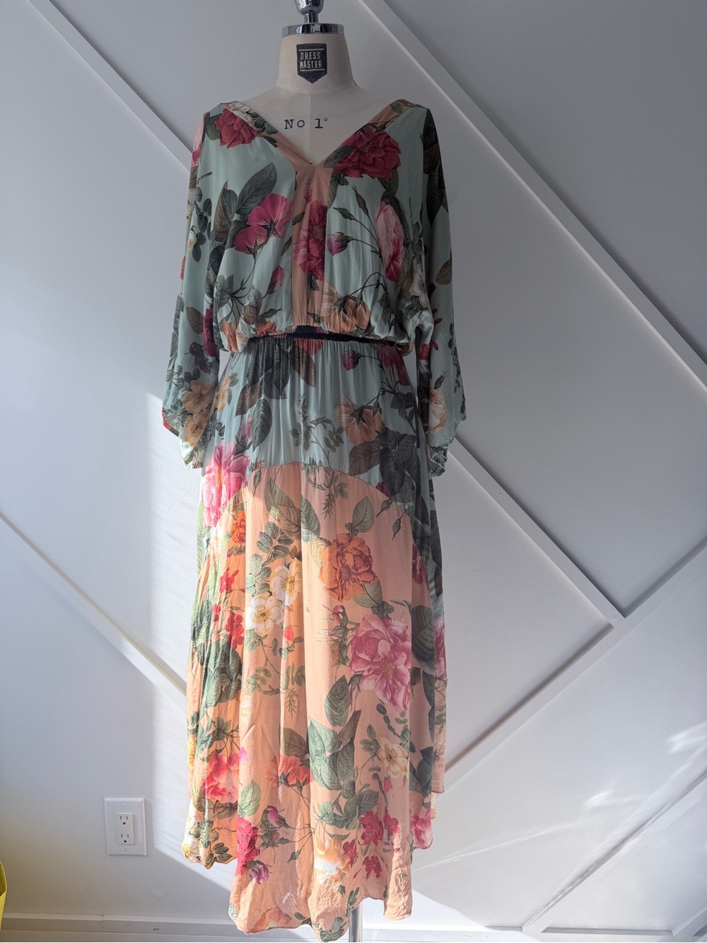 Farm Rio Marilla Maxi Dress Floral Tropical Boho Resort Maxi Dress Brazil XS - Picture 3 of 14